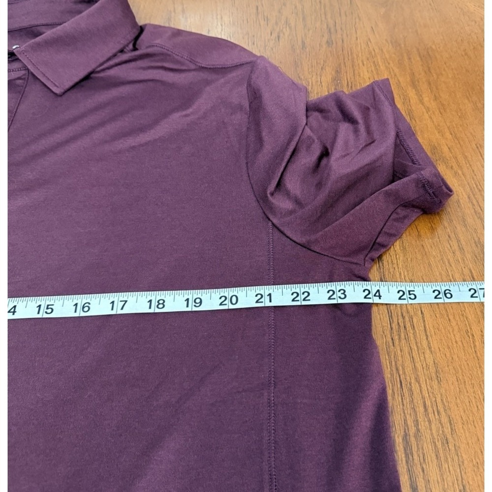 Quince Flowknit Breeze‎ Performance Polo Shirt Burgundy Men's XL Stretch - Picture 7 of 8